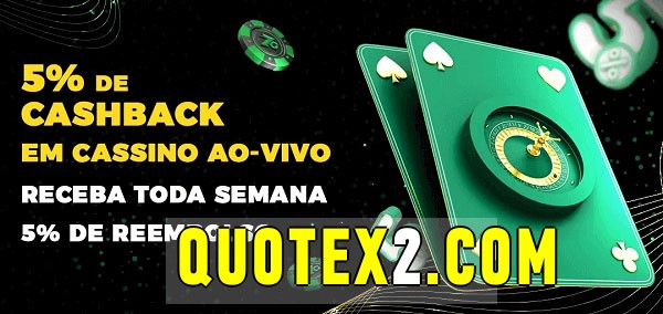 Promoções do cassino ao Vivo quotex 